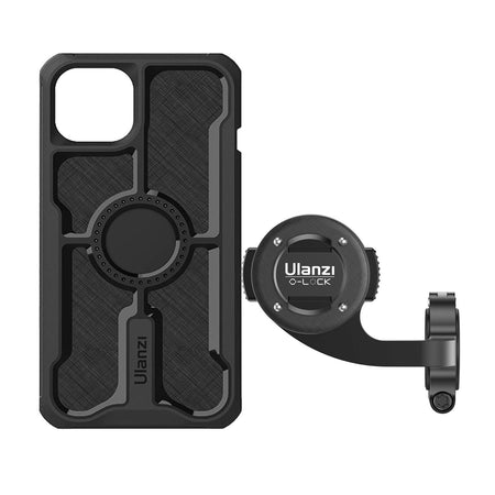 Ulanzi O-LOCK iPhone case and bike mount for secure smartphone attachment