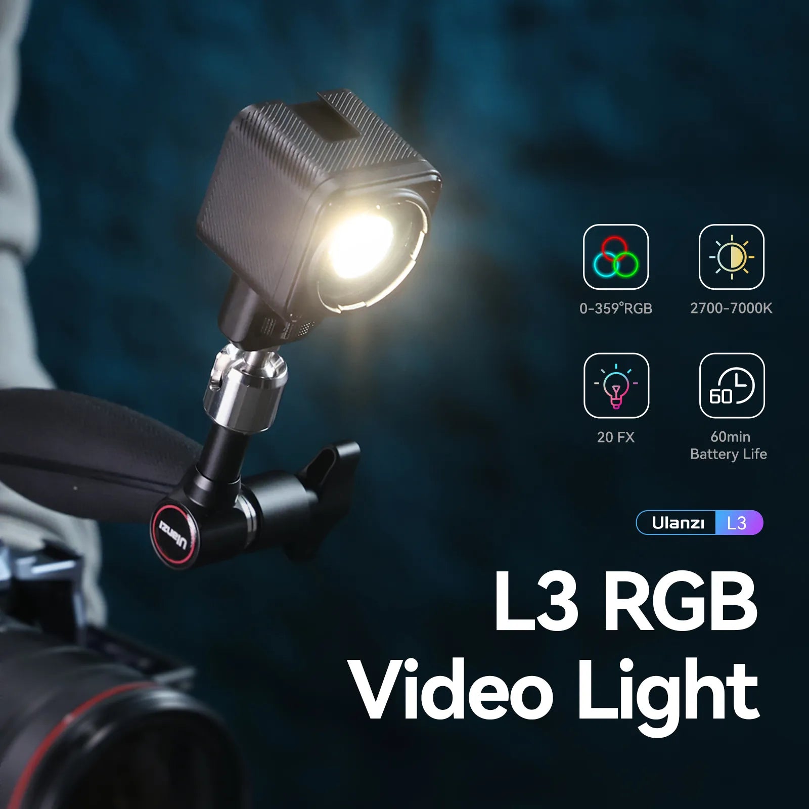 Ulanzi L3 LED RGB Video Light