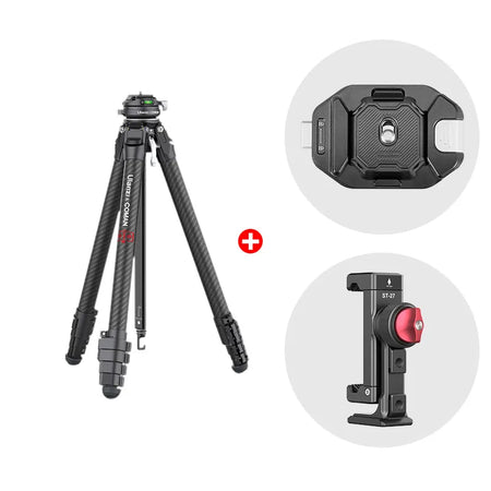 Ulanzi Zero Y Lightweight Travel Tripod with Camera Backpack Strap Clip V2