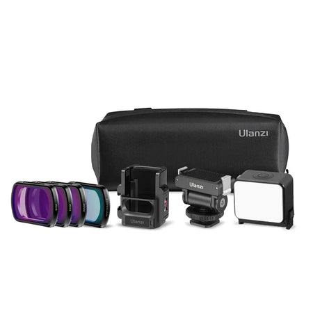 Ulanzi camera accessory bundle with filters and LED light in carrying case