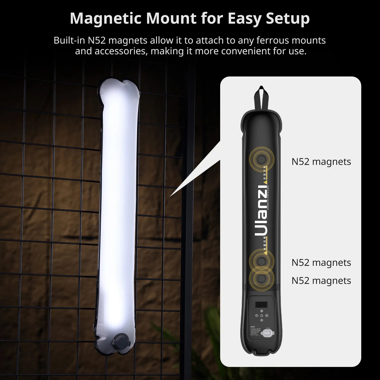 Magnetic Mount for Easy Setup