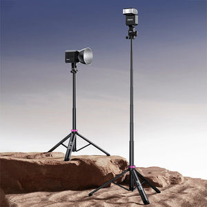 8-section extension pole allows you to capture shots from various angles and perspectives.