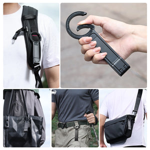 Carabiner-shaped design makes it easy to hook, freeing your hands for hassle-free travel. 