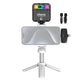 Ulanzi JJ02 phone tripod with RGB light, Bluetooth remote, and mic accessories.