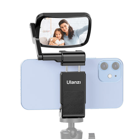 Ulanzi ST-30 phone clip with adjustable mirror for selfies