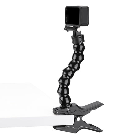 Ulanzi Go-Quick II Magnetic Clamp Mount with flexible arm and camera