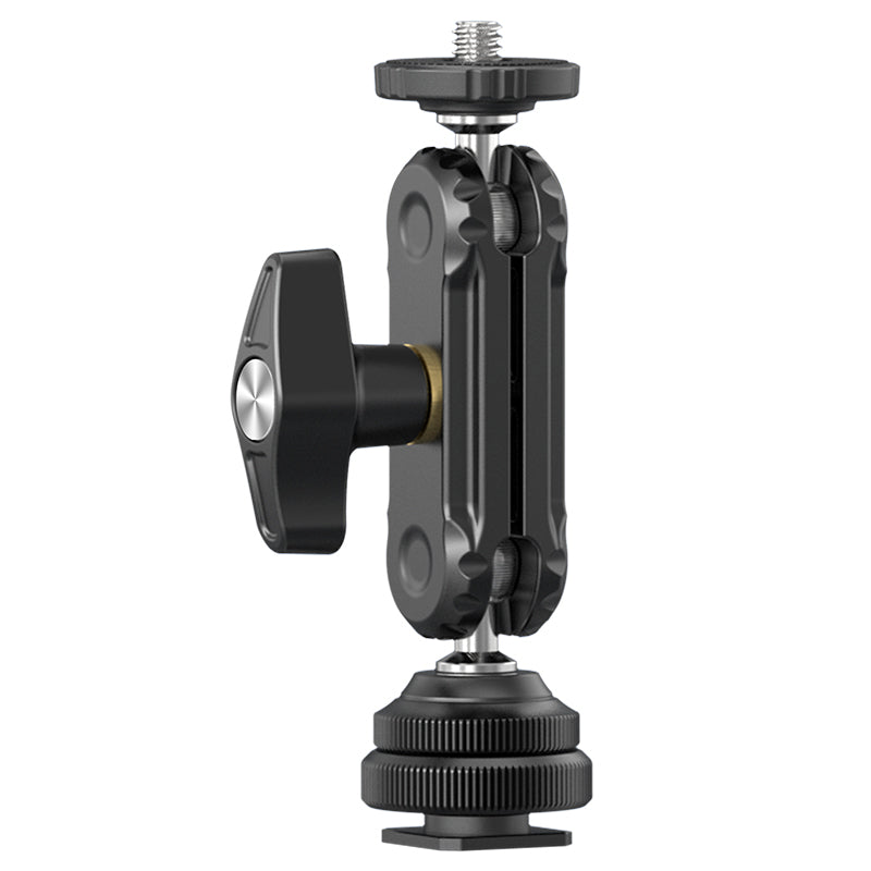 Ulanzi R098 Double Ball Heads with Cold Shoe Mount