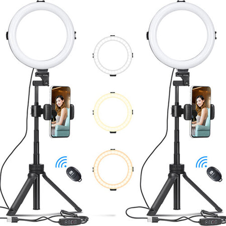 VIJIM Ring Light with Vlog Tripod Kit (Pair) 2209